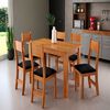 Juego de Comedor Altavision Violeta 6 Sillas Negro Miel
