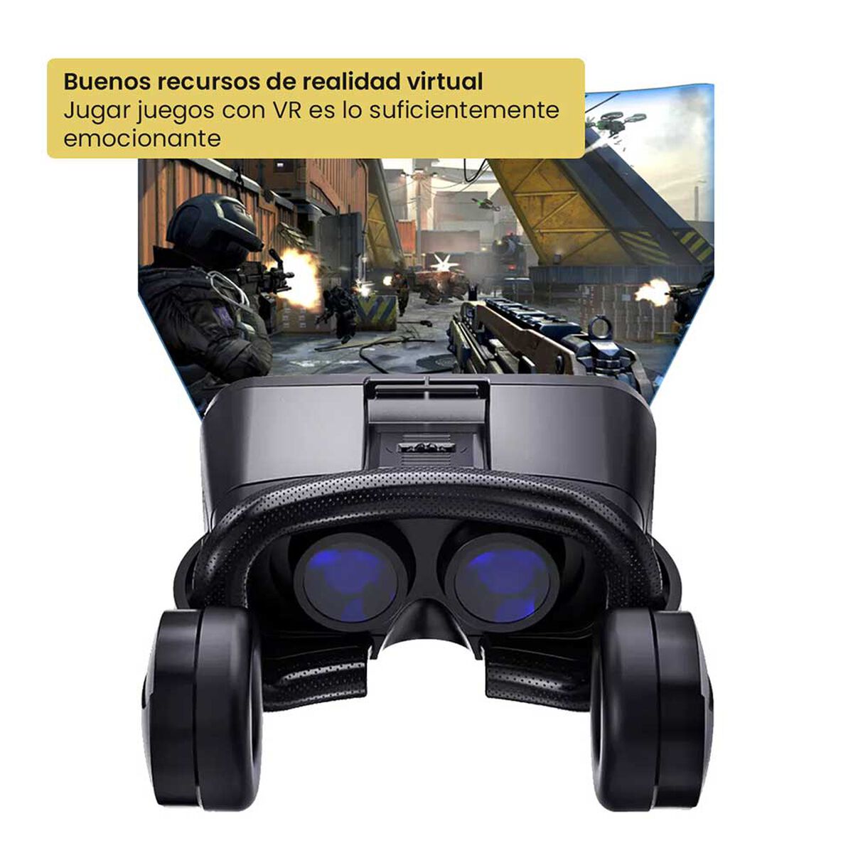 Kit Lentes de Realidad Virtual Levo Vr Box Ultra + Audífonos