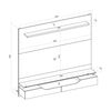 Panel TV Vekkahome Levi Hasta 60" Beige