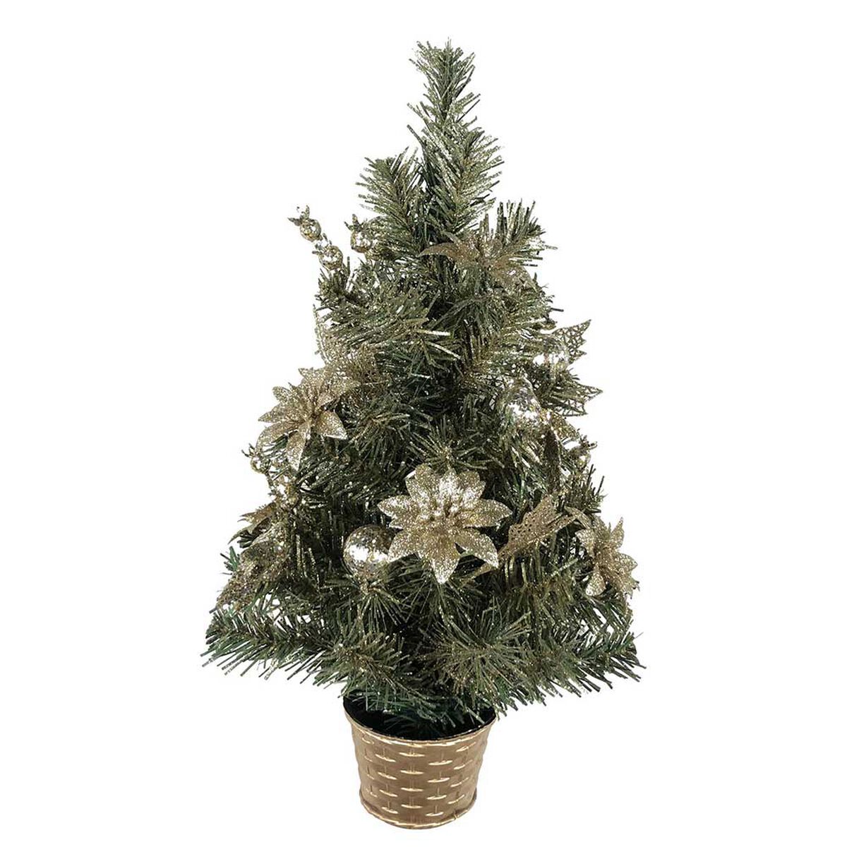Árbol de Navidad Casanova Verde Dorado 46 cm