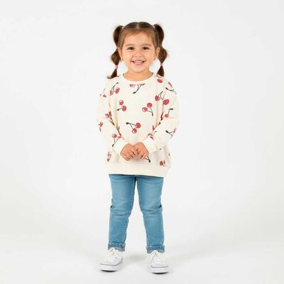 Imagen 1 del producto Polerón Niña Chess Blanco, Crudo, Rosado, Verde