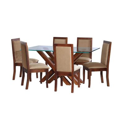 Imagen 1 del producto Juego de Comedor Latam Home Merida 6 Sillas Beige