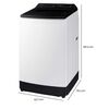 Lavadora Automática Samsung WA19CG6441BWZS 19 kg.