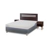 Cama Americana CIC 2 Plazas Excellence Plus + Respaldo + 2 Veladores Munich