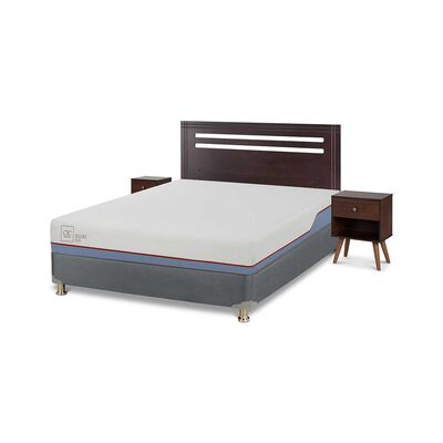 Imagen 2 del producto Cama Americana CIC 2 Plazas Excellence Plus + Respaldo + 2 Veladores Munich