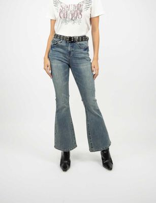 Imagen 1 del producto Jeans Flare Mujer Soviet Celeste
