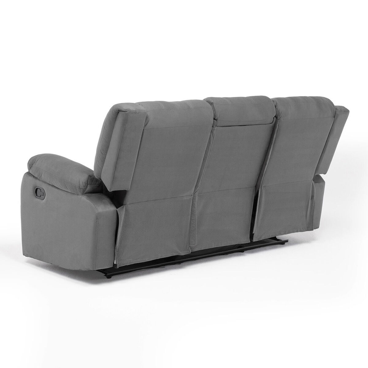 Sof&aacute; Reclinable Daniels Norman 3 Cuerpos Gris