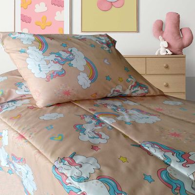 Imagen 2 del producto Plumón Illusions 1,5 plazas Infantil Unicornio Rosado