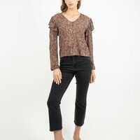 Polera Manga Larga Mujer Alma Cafe, Rosado, Verde