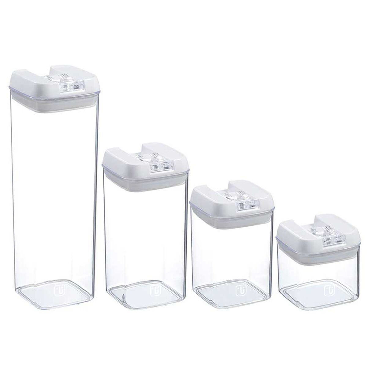 Pack 14 Contenedores de Alimento Simplit Herméticos Plástico Blanco