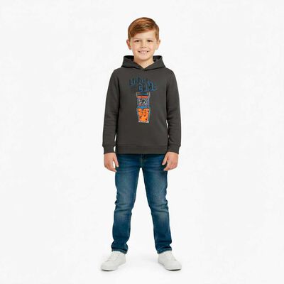 Imagen 1 del producto Polerón con Gorro Niño Chess Grafito