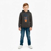 Polerón con Gorro Niño Chess Grafito