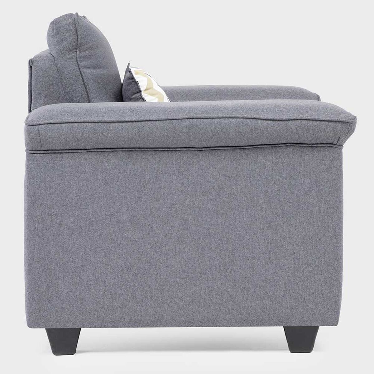 Juegos de Living Mons Sicilia Sofá 3 Cuerpos + Dos Sillones 1 Cuerpo Gris