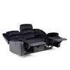 Sofa Reclinable VYS SPA Venom 3 Cuerpos Negro