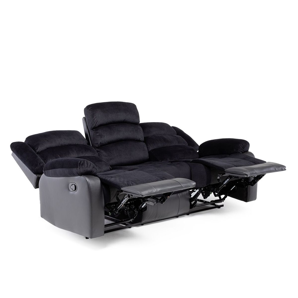 Sofa Reclinable VYS SPA Venom 3 Cuerpos Negro