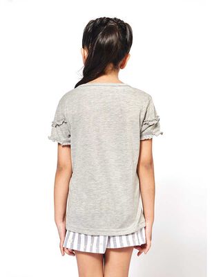 Imagen 2 del producto Pijama de Algodón Niña Kayser Gris