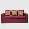 Juego de Living Almore Paris Sof&aacute; 3 Cuerpos + Dos Sillones 1 Cuerpo Rojo