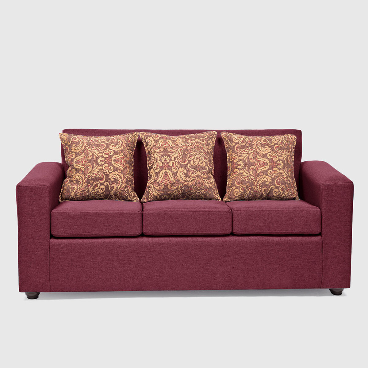 Juego de Living Almore Paris Sof&aacute; 3 Cuerpos + Dos Sillones 1 Cuerpo Rojo