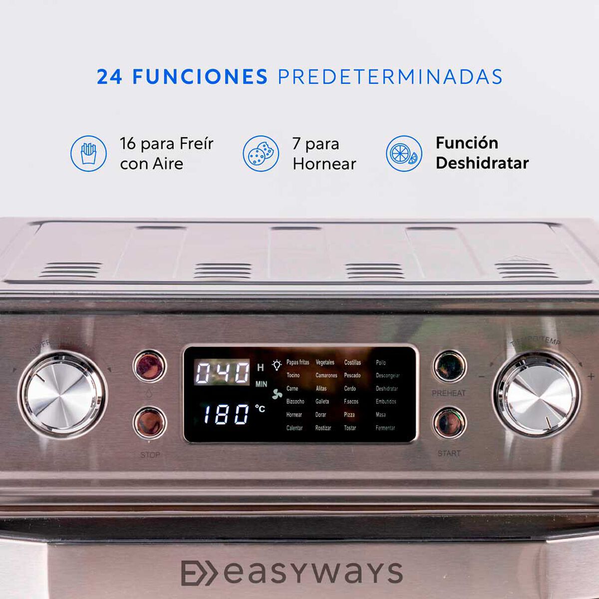 Freidora de Aire  Easyways Horno air fryer 20 lts.