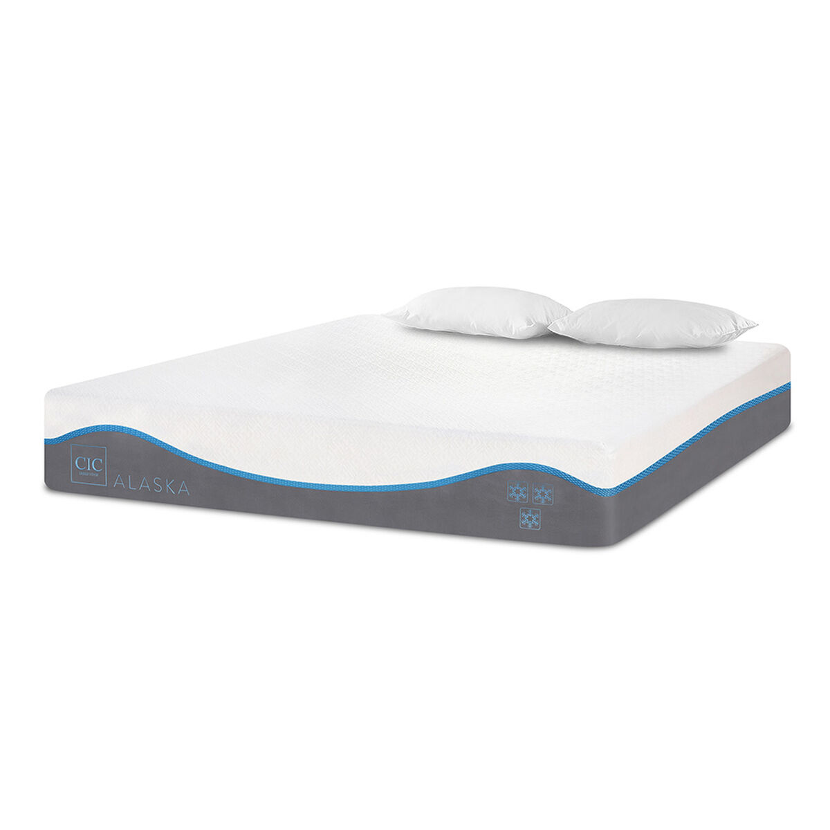 Colchón CIC 2 Plazas Alaska + Almohadas
