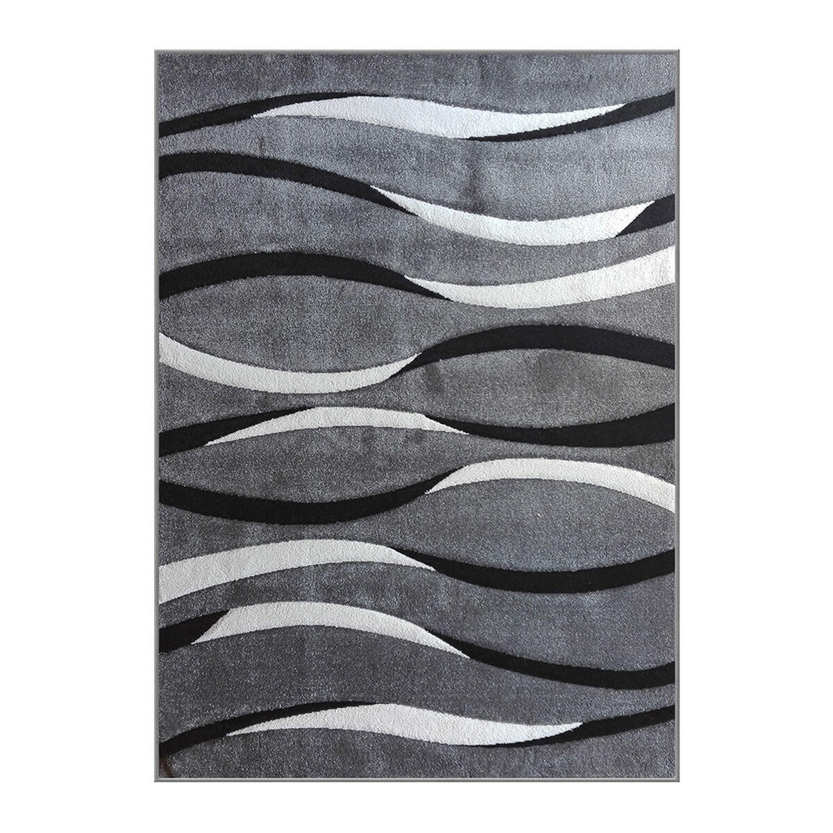 Alfombra Frize Carved D6 80X120 Cm Gris