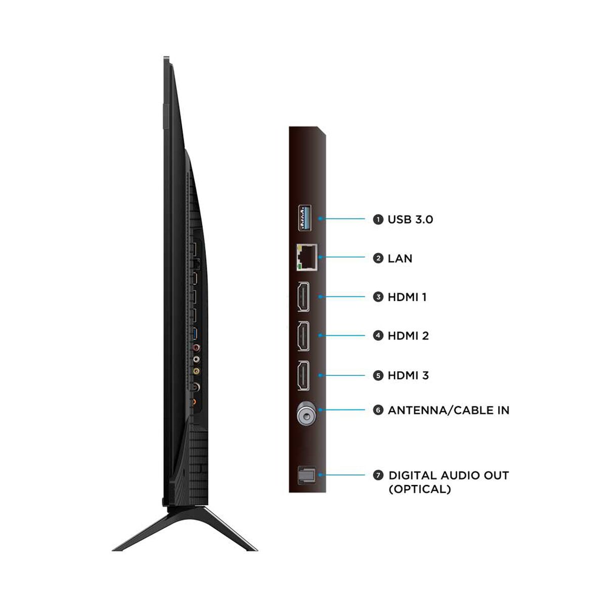 SmartTV  TCL 43P7L  QLED 4K Google TV 43 pulgadas Negro