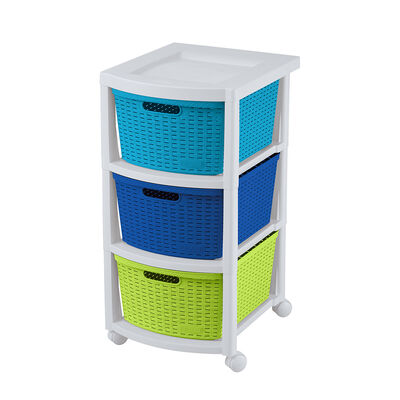 Cajonero Rattan Rimax Infantil 3 Cajones