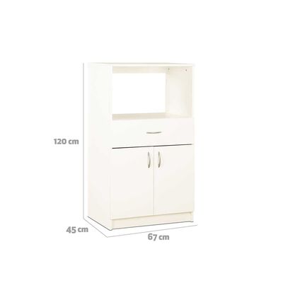 Imagen 2 del producto Mueble de Cocina Auxiliar Stanford 2 Puertas 1 Repisa 1 Cajón Blanco