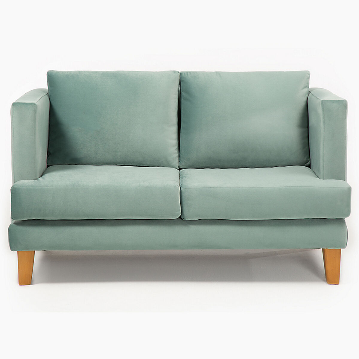 Juego de Living Barra Design Larisa Sofá 2 Cuerpos + Dos Sillones 1 Cuerpo Verde Claro