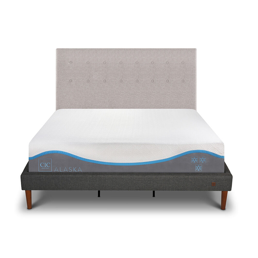 Cama Europea CIC King Alaska + Respaldo