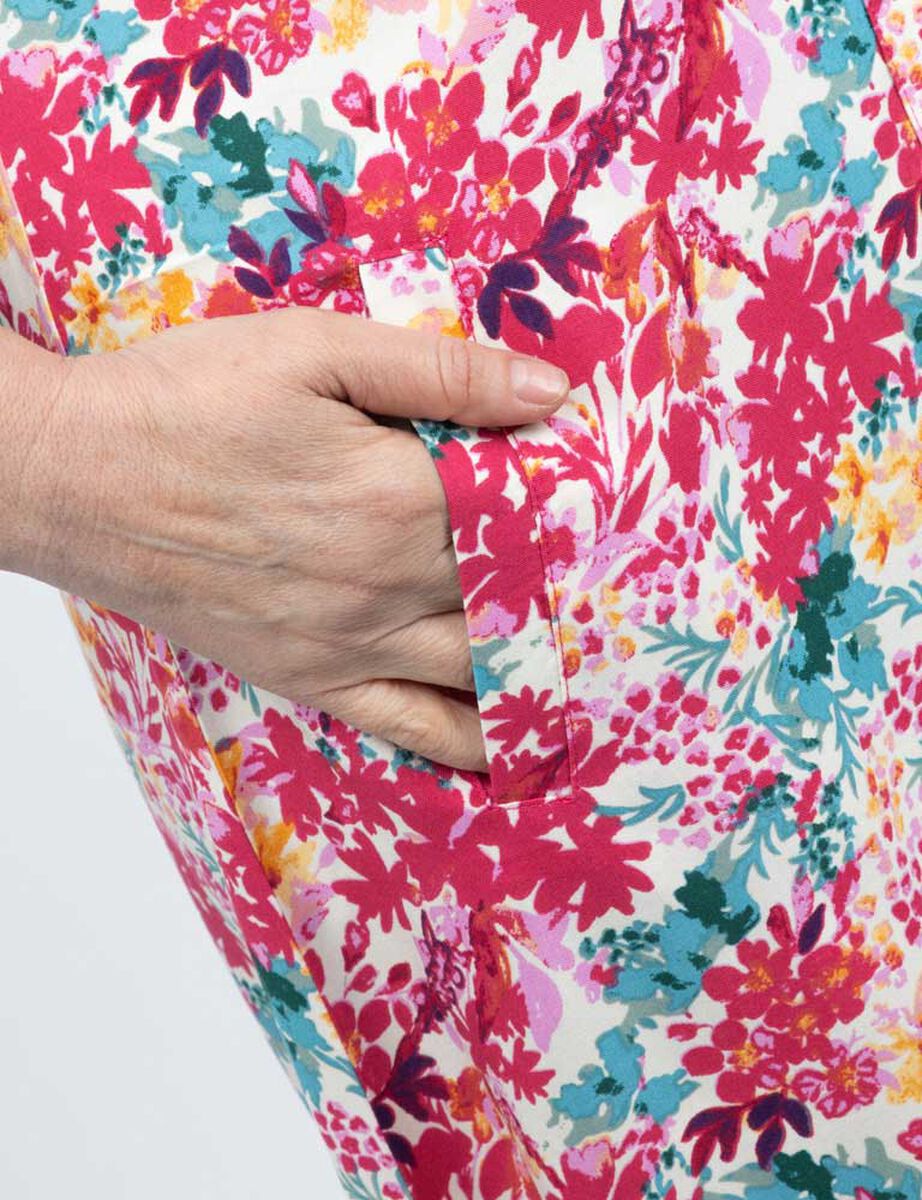 Vestido Midi Manga Corta Mujer Portman Club