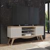 Rack TV Exit Lis Hasta 65" Beige Cedro