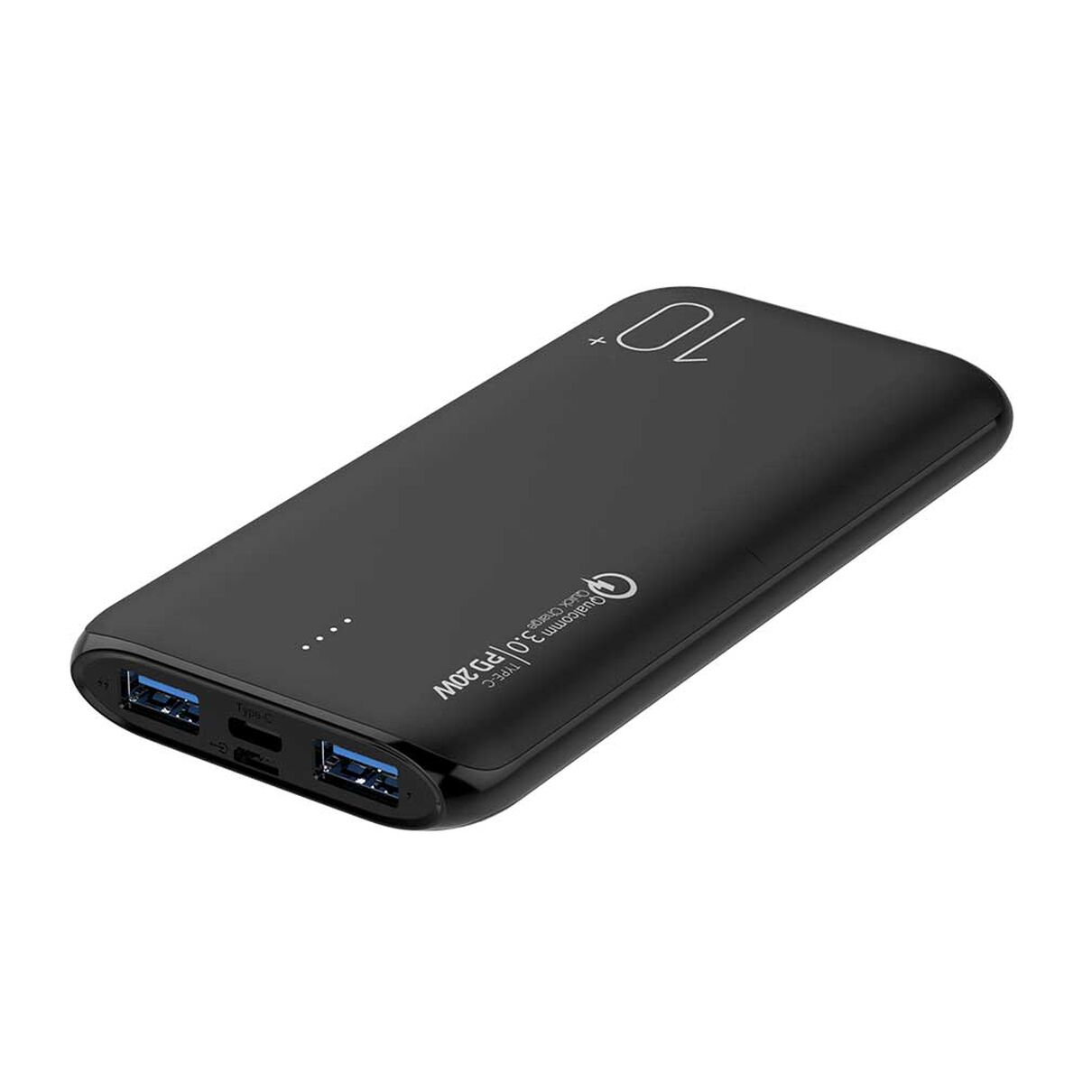 Batería Externa Portátil Dusted 10000mAh Carga Rápida Negro