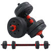 Banca Multifuncional K-FIT R6008 + Set de Mancuernas K-FIT con Barra Ajustable 20Kg