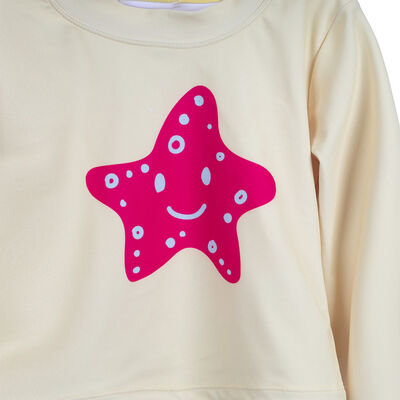 Imagen 2 del producto Traje de Baño Polera+Calzón Niña Chess Amarillo