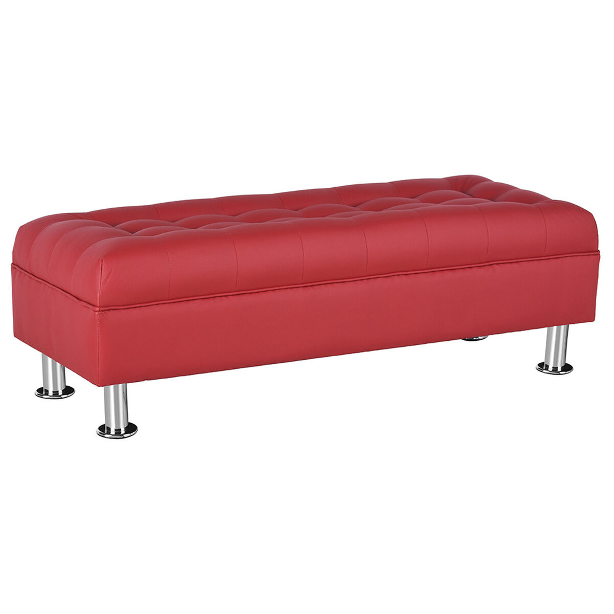 Banqueta PU Bodevir Lisboa 2 Cuerpos Rojo