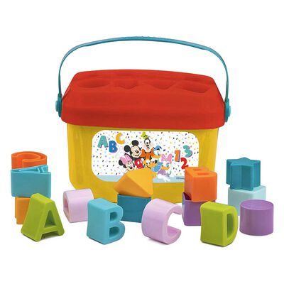 Juego De Encajes Formas y Letras 16 Bloques Disney Baby