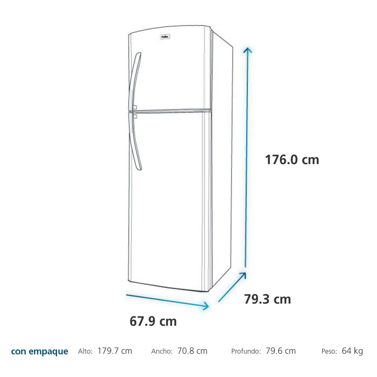 Refrigerador No Frost Mabe RMP410FZUC 390 lts