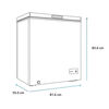 Congelador Freezer Horizontal Mabe FDHM200BY2 198 lts.