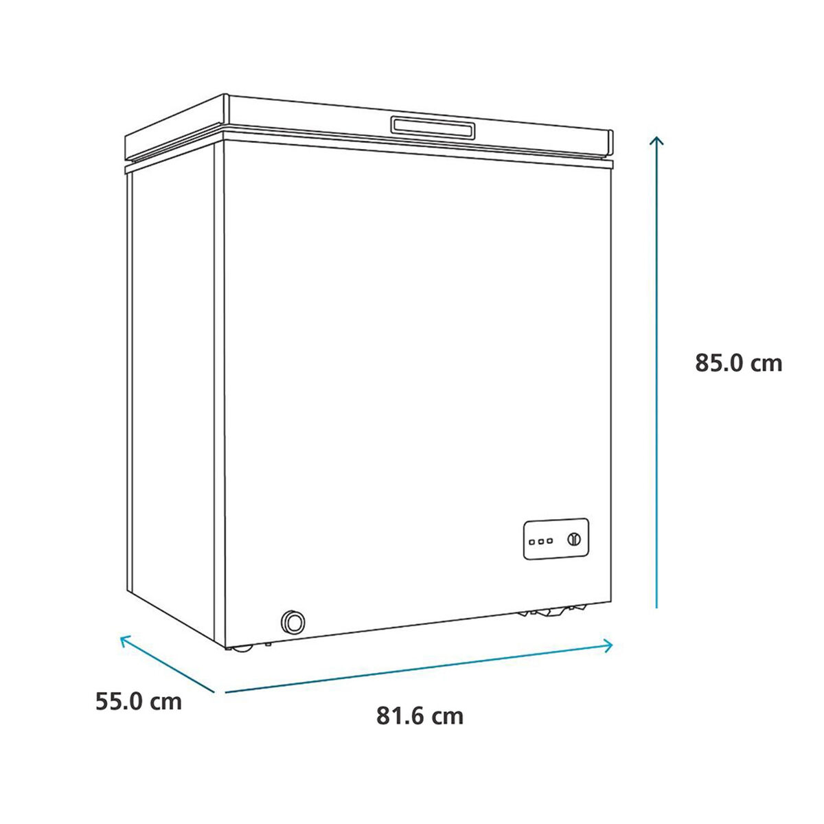 Congelador Freezer Horizontal Mabe FDHM200BY2 198 lts.