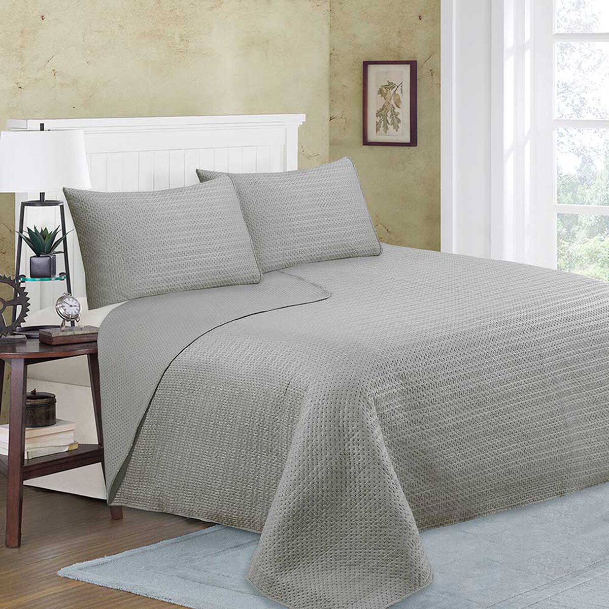 Quilt Doral 2 Plazas Liso Deluxe Beige