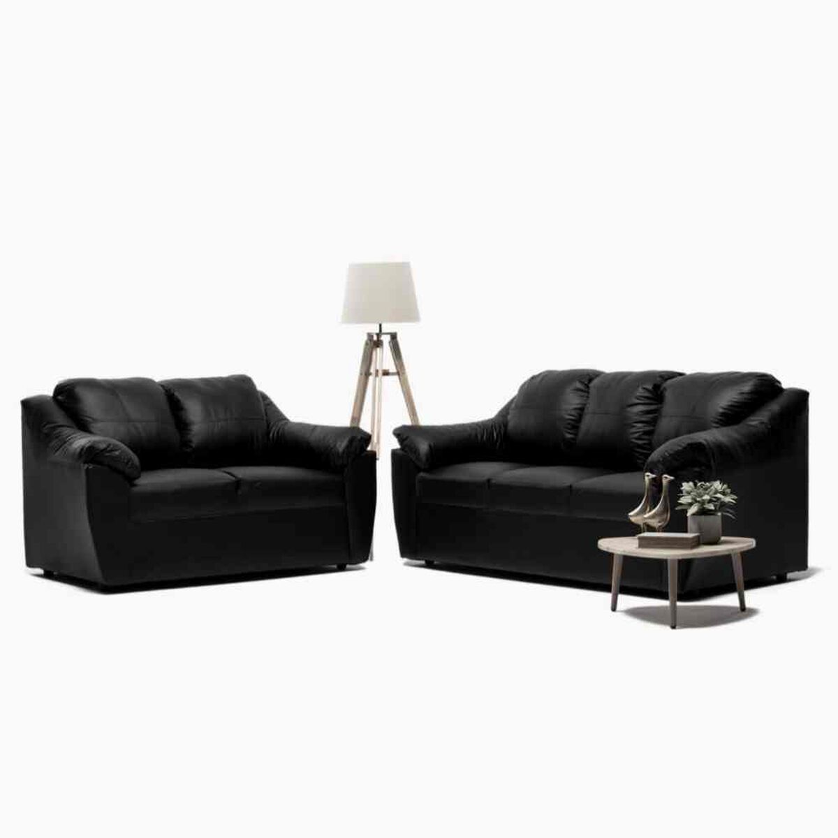 Juego de Living Cabsur Genova 5 Cuerpos Negro