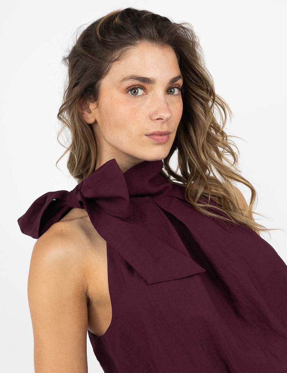 Blusa Crop Sin Mangas Mujer Zibel