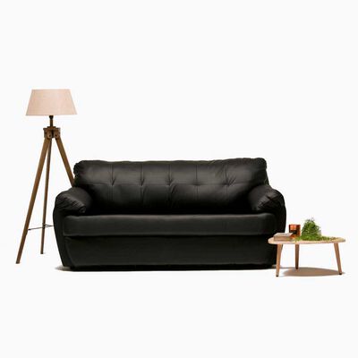 Imagen 2 del producto Sofá Cabsur Caburga 3 Cuerpos PU Negro