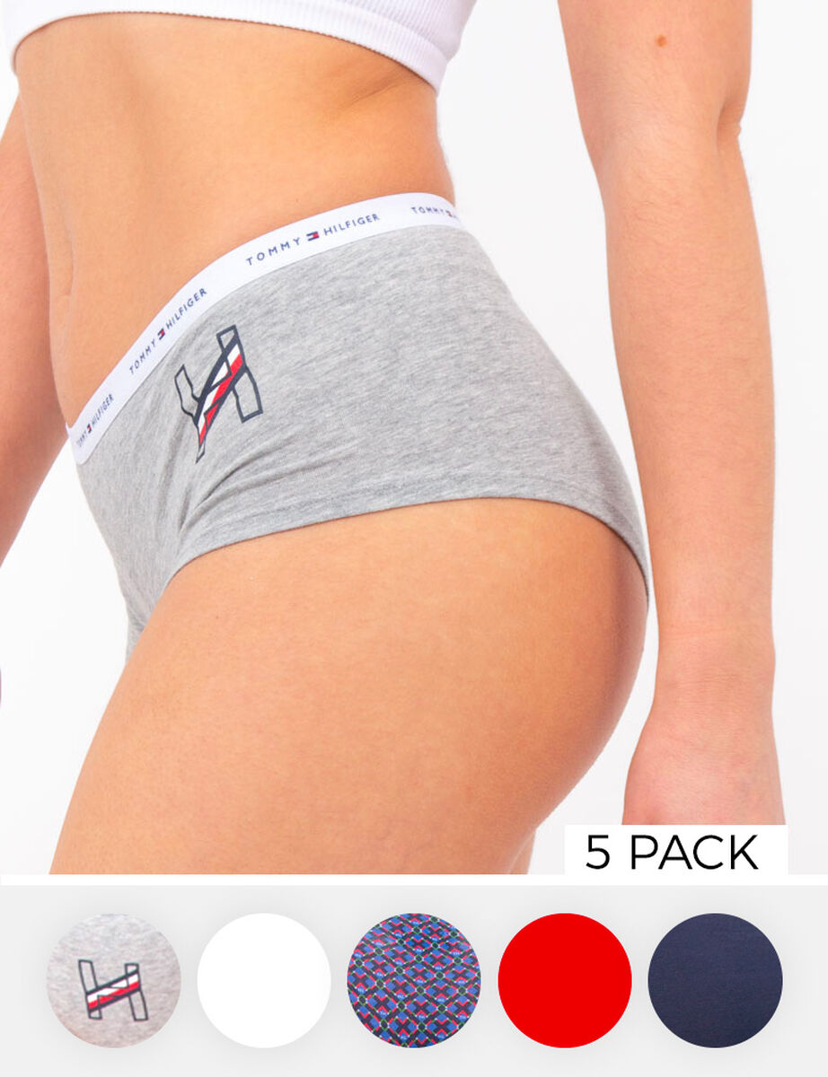 Pack 5 Calzones Pantaletas Mujer Tommy Hilfiger