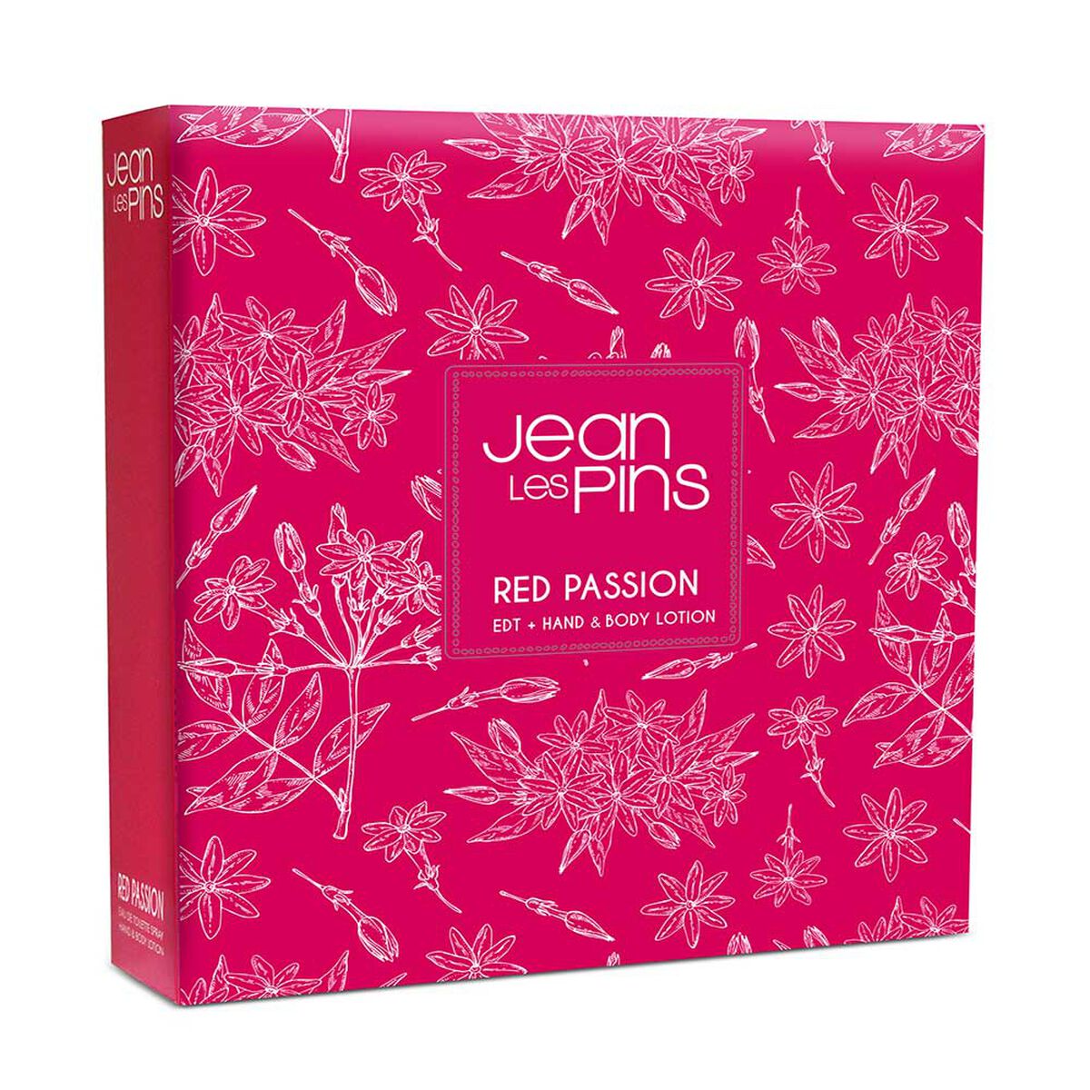 Set Perfume Jean Les Pins Mujer Red Passion EDT 100 ml + Hand & Body Lotion