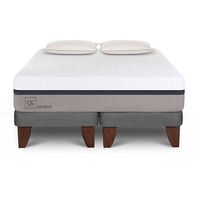 Cama Europea CIC Base Dividida 2 Plazas Balance + 2 Almohadas Da Advance Sleep