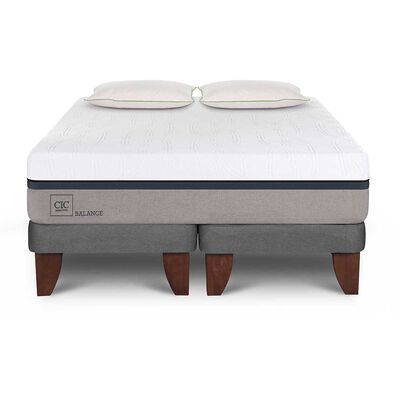 Imagen 1 del producto Cama Europea CIC Base Dividida 2 Plazas Balance + 2 Almohadas Da Advance Sleep