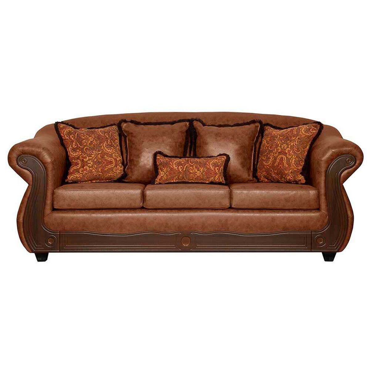 Sof&aacute; Black Factory Estambul 3 Cuerpos Terracota