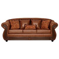 Sofá Black Factory Estambul 3 Cuerpos Terracota